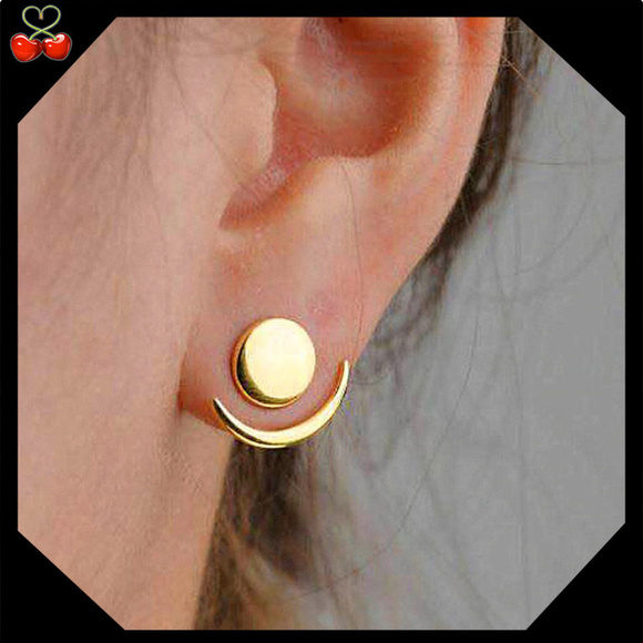 Mary's Cherries Boutique Jewelry - 🍒 Sun & Moon Stud Ear Jackets
